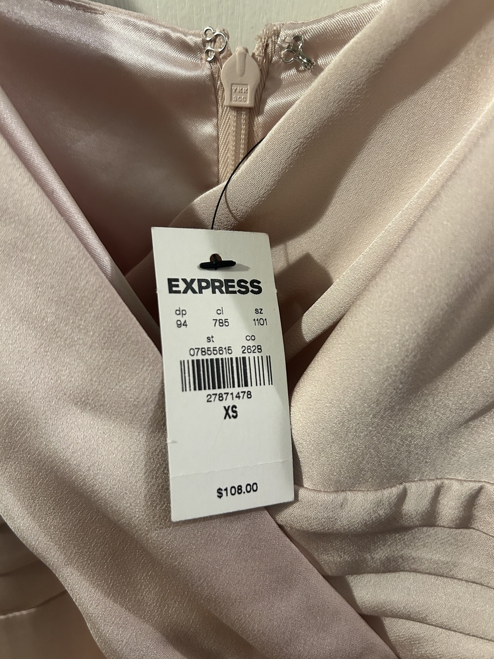 Express Blush Pink Prom Dress